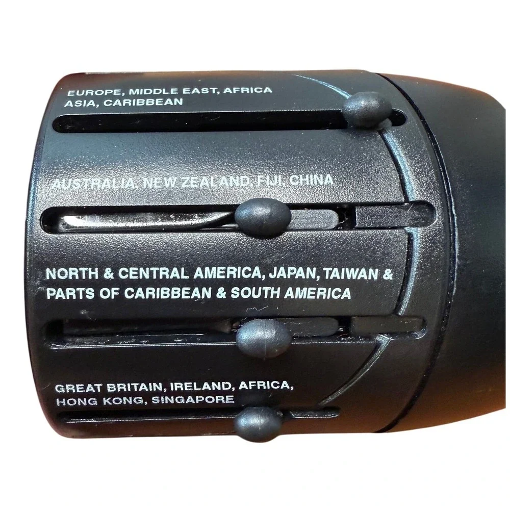 International Travel Plug Adapter‎ outlet worldwide black Europe Africa Japan
